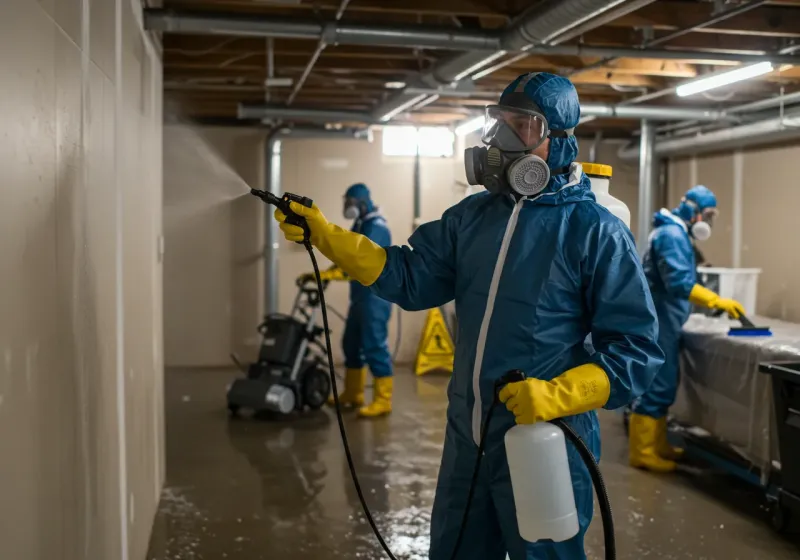 Basement Sanitization and Antimicrobial Treatment process in Avonia, PA